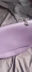Pedro Ladies Silver Chain Sling Bag - Medium, Violet - 3