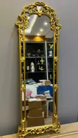 Home Interiors Standing Mirror - Gold - 2