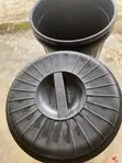 Babban Jirgin Ruwa Na Filastik Baƙi 160L - 2