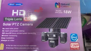 Ubox 3-Lens Solar PTZ CCTV Kamera 18W
