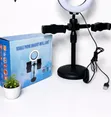 Tabletop LED Ring Light da Dual Phone Holder - 2