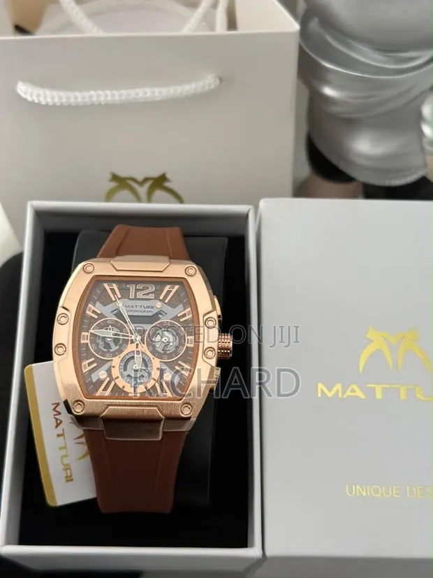 Matturi Rubber Chronograph Waterproof Watch with Sapphire Glass - 1