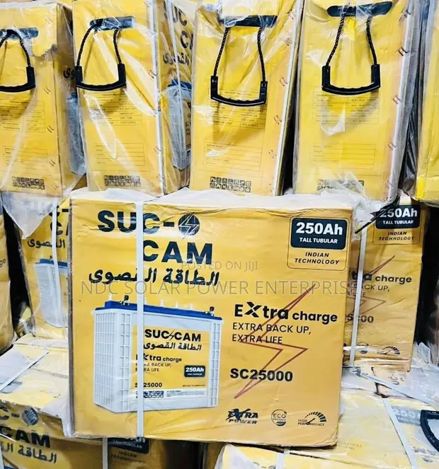 250Ah 12V Suc-Cam Tubular Battery - 1