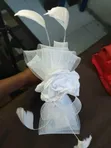 Ladies Wedding Fascinator Hat - Elegant Headpiece - 3