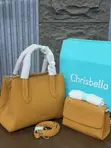 Chris Bella Handbag - Genuine Leather - 1