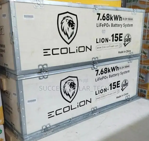 Ecolion 7.68kWh LiFePO4 Lithium Battery - 1