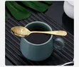 6Pcs Luxury Vintage Gold Engraved Serving Spoon Set - 2