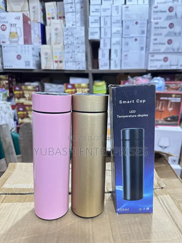 Smart Thermos Bottle with LED Temperature Display - 1