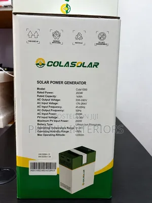 Colasolar 1000 Solar Power Generator 200W