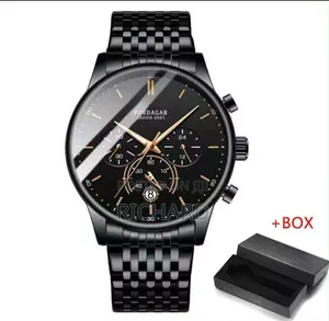 Poedagar Chronograph Watch with Sapphire Glass