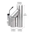 Brand New Exhaust Y Pipe with Remote Cutout - 1