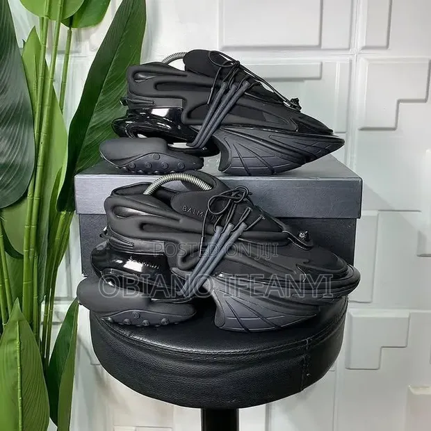 Premium Balenciaga Track Sneakers - Black Red - 1