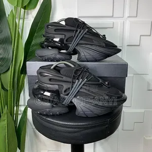 Premium Balenciaga Track Sneakers - Black Red