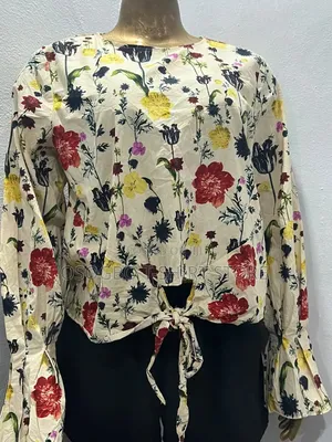 H&M Women's Floral Print Cotton Blouse - Size S