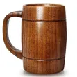 Natural Wooden Mug for Water, Coffee, and Beer - 1