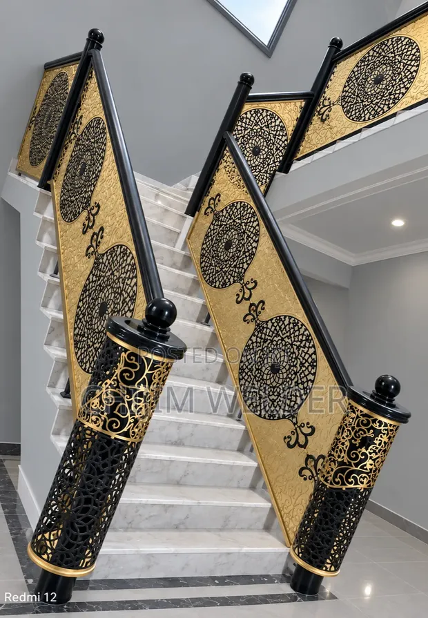 Custom Wrought Iron Staircase & Balcony Railings - 1