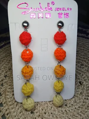 Bud Drops Crochet Earrings