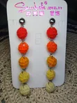 Bud Drops Crochet Earrings - 1