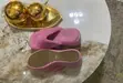 Pink Fur Wedge Heels - Size 41/9 - 1