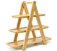 3-Tier Wooden Buffet Platter & Display - 1