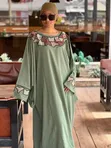Bale Fabrics Blue Floor-Length Ball Gown - 2