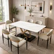 Unique/Simple Dining Table Set - Brand New - 1