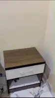 Home Interiors Bedside Drawer - Brown Wood - 1