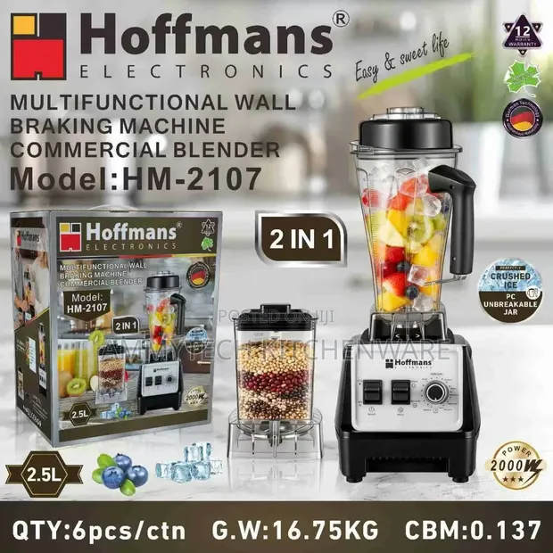 Hoffman 2-in-1 Multifunctional Wall Breaking Commercial Blender - 1