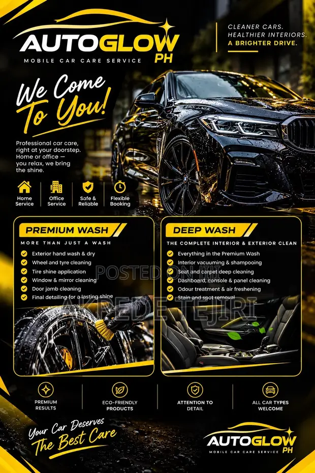Premium Mobile Car Wash & Deep Cleaning | AUTOGLOW PH - 1