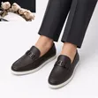 Dior CD Buckle Leather Loafers masu Girma - 4