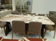 New Luxury 6 Seater Marble Dining Table Set - 2