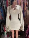 Made Extreme Bodycon Dress - Brown - 1
