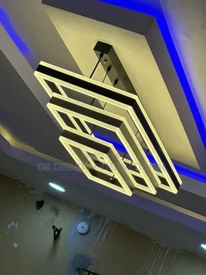 Modern Rectangular LED Pendant Chandelier - Luxury Ceiling Light