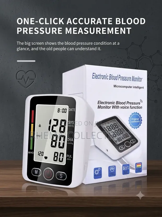 Automatic Digital Blood Pressure Monitor with Voice - 1