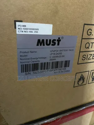 Must 5kWh Lithium Ion Battery