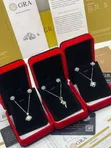 VVS Moissanite Diamond Necklace and Earring Set - 1