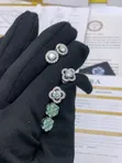 VVS Moissanite Diamond Necklace and Earring Set - 2