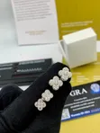 VVS Moissanite Unisex VCA Earrings - 1