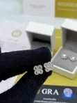 VVS Moissanite Unisex VCA Earrings - 2