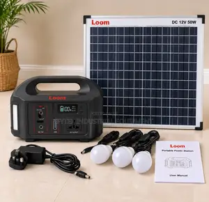 Portable Solar Power Station 150W with 50W Solar Panel