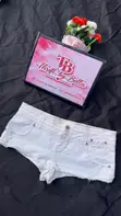 Bum Shorts Na Mata - Fari, Girman M - 2