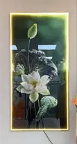 Crystal Stones Acrylic Wall Frame with LED Light - 2