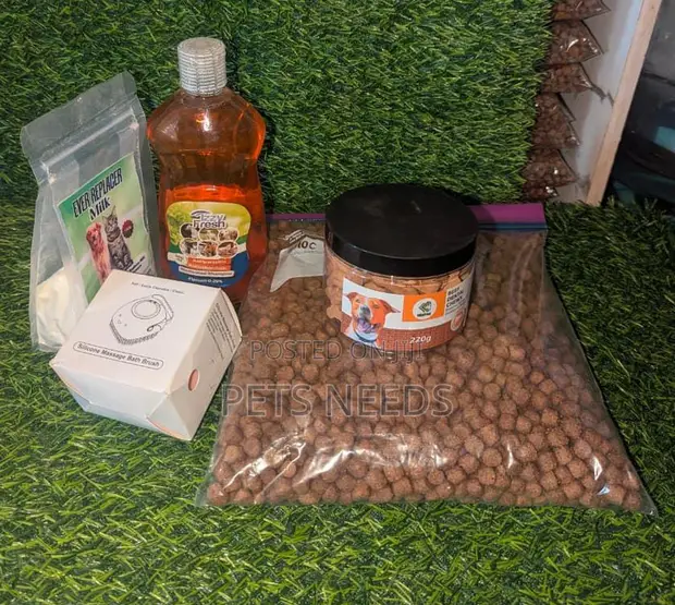 Dog Starter Pack: Food, Shampoo, Dental Chew, Milk, Brush - 1