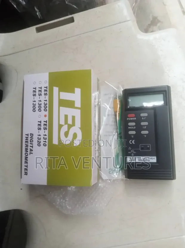 TES-1310 Digital Thermometer with K-Type Probe - 1