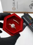 VVS Moissanite Diamond Engagement & Wedding Rings - 2