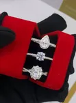 VVS Moissanite Diamond Engagement & Wedding Rings - 2