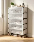 Babban 7-Tier Dust-Proof Shoe Rack Mai Karfin Karfe - 1