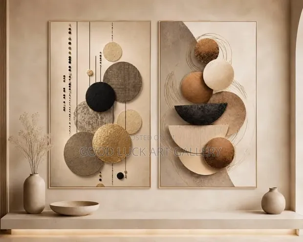2 Sets New Modern Abstract Wall Art - 1