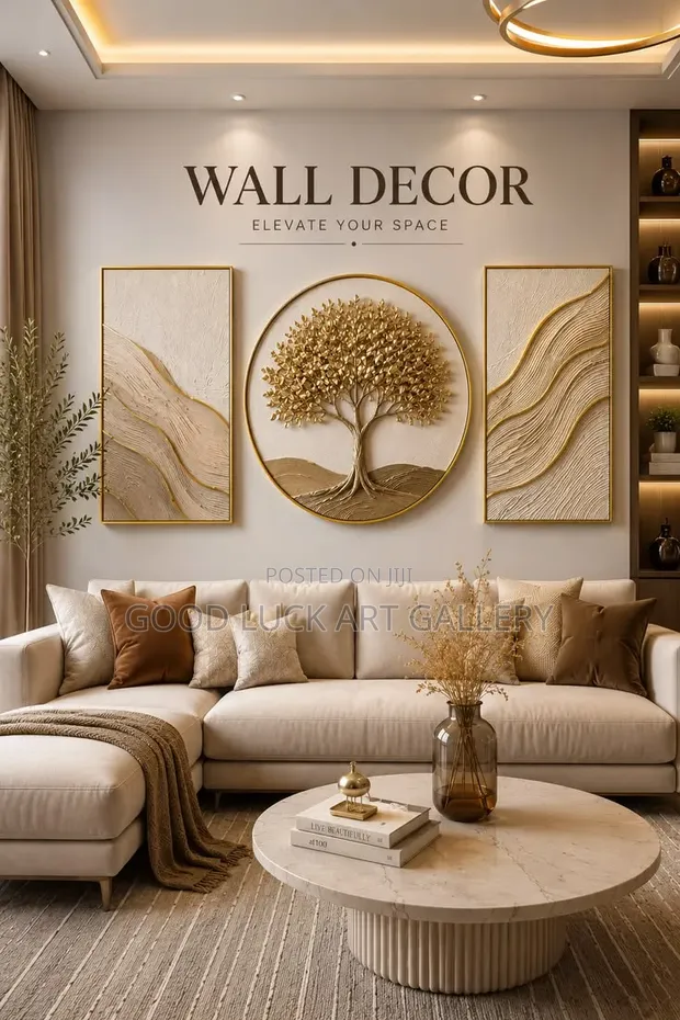Luxury Chinese Wall Art - Golden Tree of Life - 1