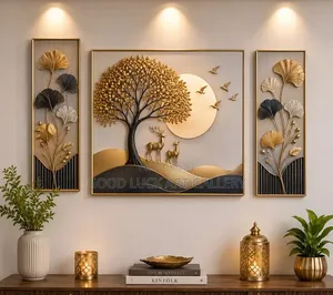 Luxury Chinese Wall Art - Golden Tree of Life